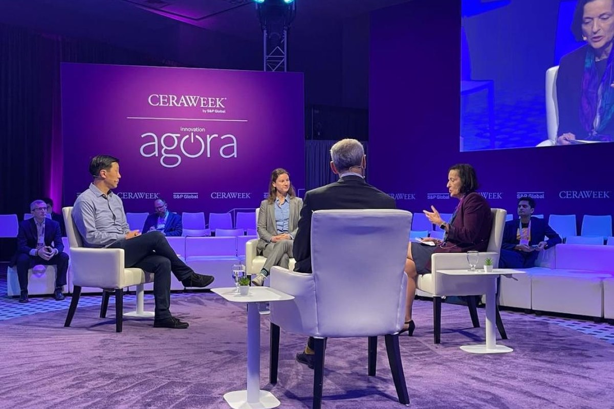 David Yeh speaking at CERAWeek Innovation Agora